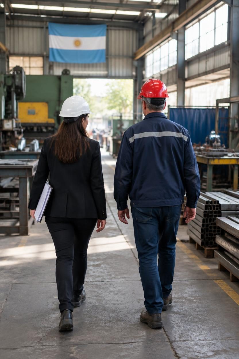 Auditoría en una planta industrial