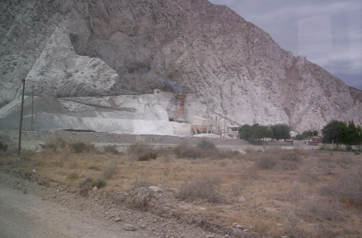 Explotación e instalaciones mineras en Los Berros, San Juan